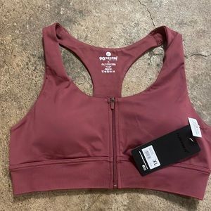 90 degree by Reflex XL Terracotta full zip Line Bra